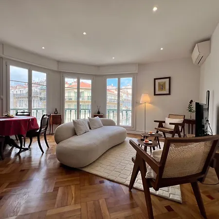 Riviera - Terrasse Cervantes - Medecin - Gare Thiers Apartamento Niza
